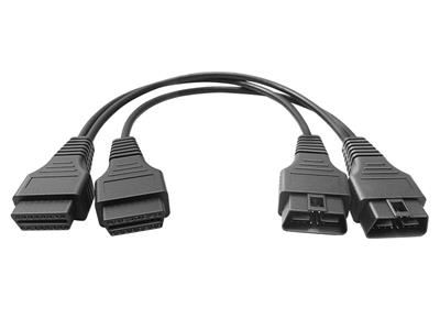 Two OBD2 Male to Two OBD2 Female Cable