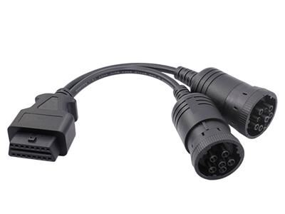 OBD2 Female to J1939-6-9pin Cable (I) 