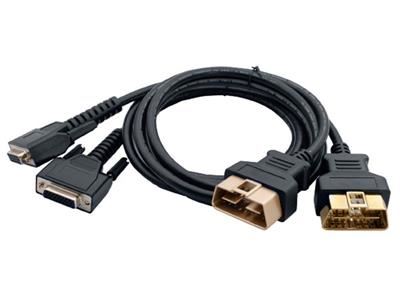 Metal OBD2 Male to DB15P Cable