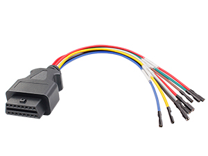 16 Pin OBD2 Connector & Adapter Jumper Cable